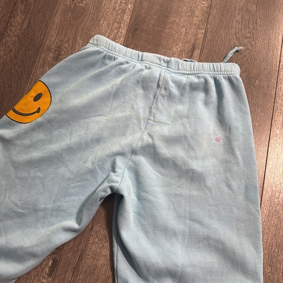 Aviator Nation Smiley Sweatpants Sky Small - Picture 8 of 9